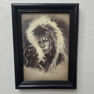 Framed Black and White Portrait Art Labyrinth